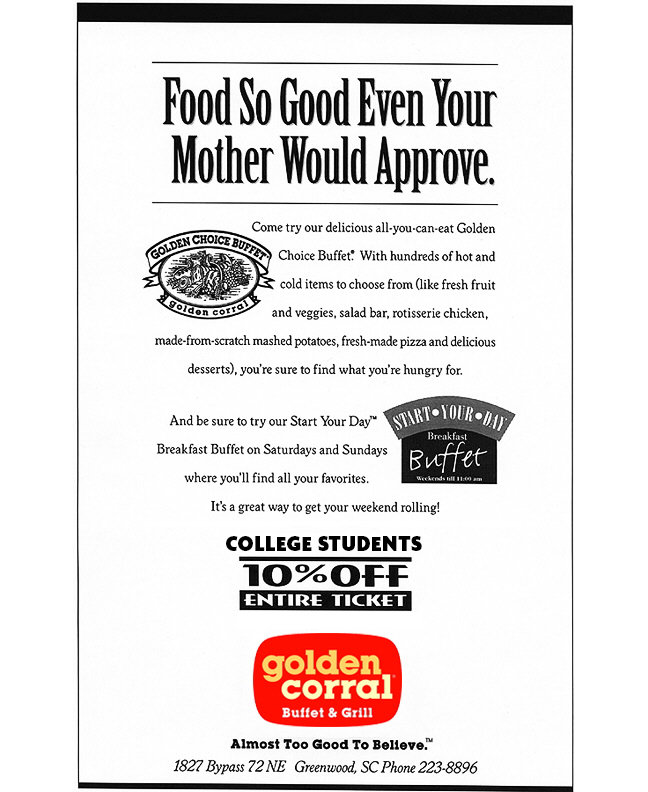 Golden Corral Ad